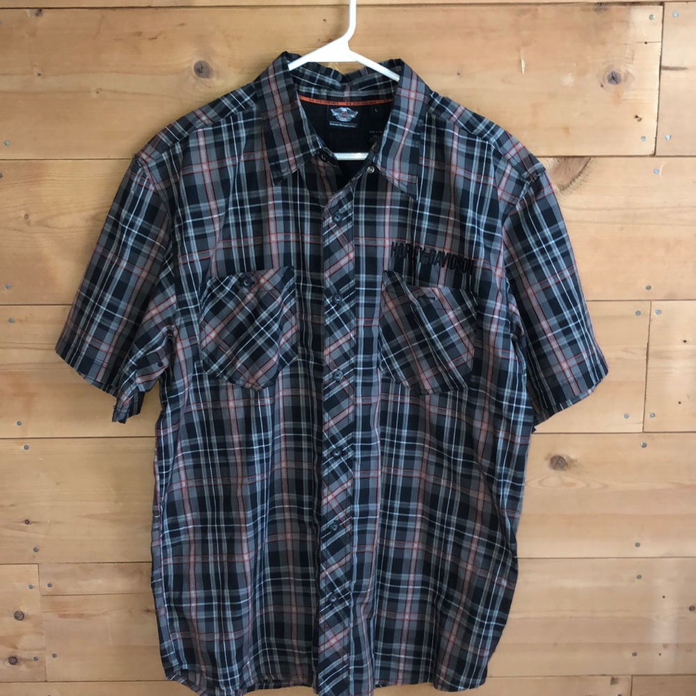 Harley-Davidson Performance Short Sleeve Button up